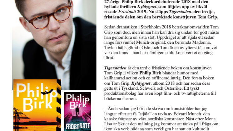 Rosade deckarförfattaren Philip Birk släpper ny bok om beryktade konsttjuven Tom Grip