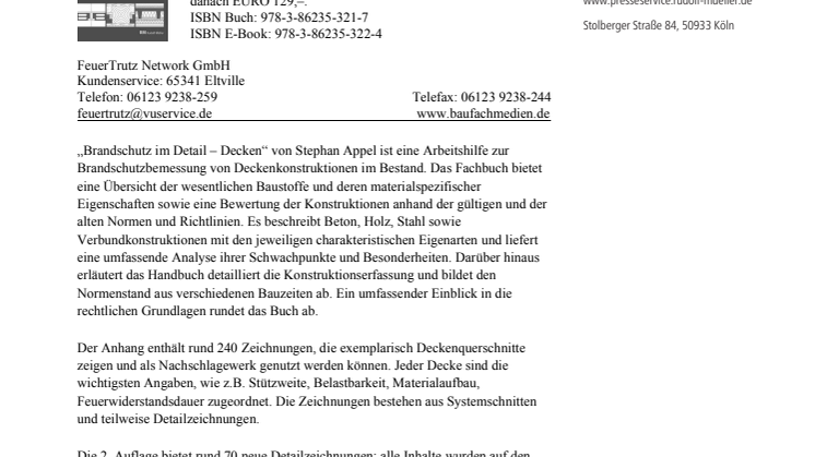 Brandschutz im Detail – Decken