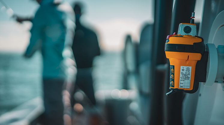 EPIRBs, such as the Ocean Signal rescueME EPIRB1, are installed on the boat to alert search and rescue in an emergency
