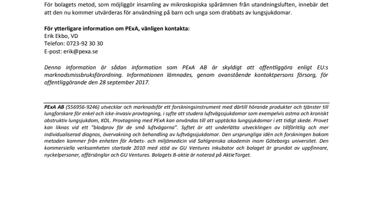 ​​​​PExA får order från Finland