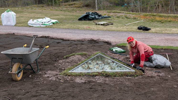 Montering Maria Sundbys kunst på Langøyene 10.05.2023