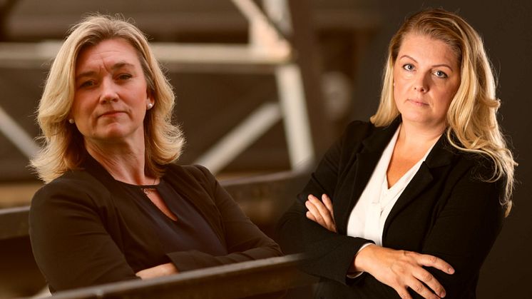 Sinfs VD Sanna Arnfjorden Wadström och Sinfs jurist Jennie Nilsson. 