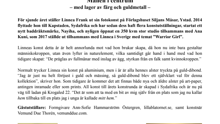 Linnea Frank Exhibition 2018