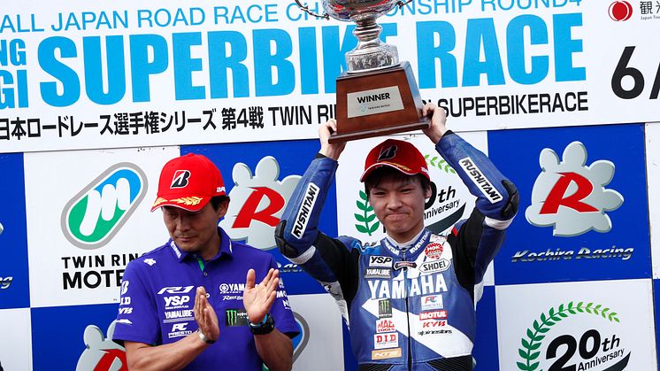 JSB1000クラス初の優勝を獲得を獲得した#5 野左根航汰
