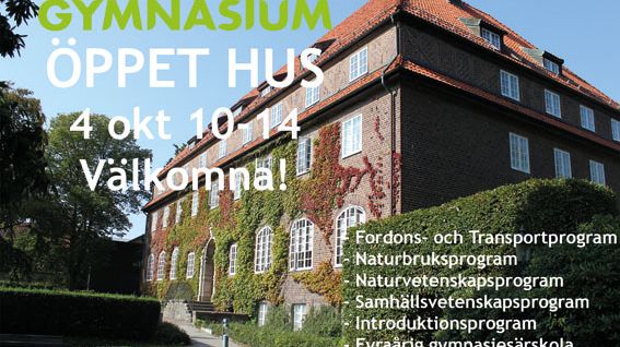 Öppet Hus på Svalövs Gymnasium!