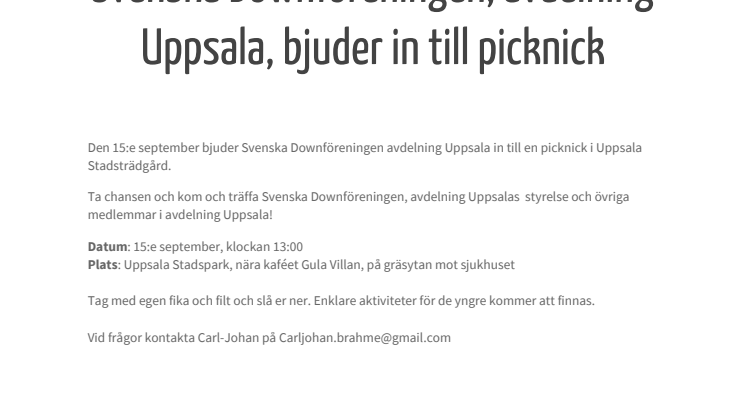 Första träffen med Avd Uppsala15 september 2018