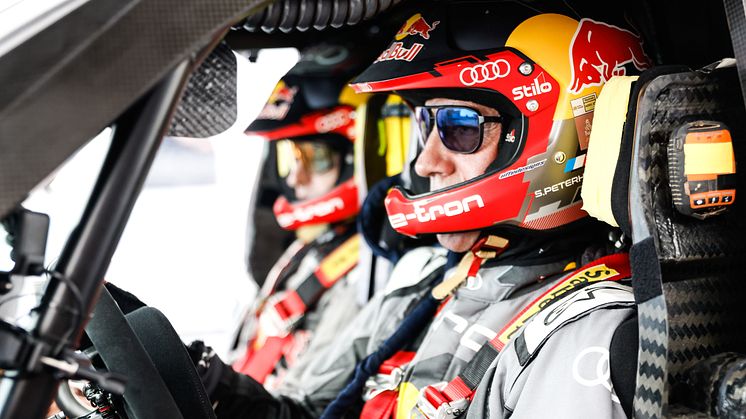 Test af Audi RS Q e-tron E2 i Zaragoza (juli 2022)
