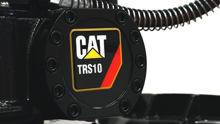 CAT TRS10 tiltrotator, närbild