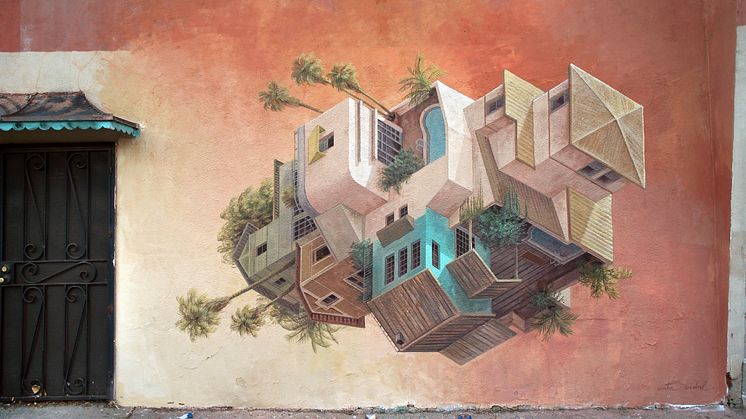​The illusionistic art by Cinta Vidal to No Limit Street Art