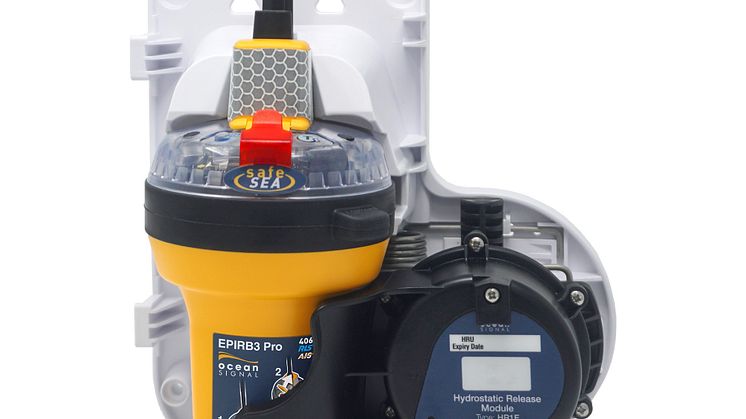 Ocean Signal SafeSea EPIRB3 Pro with bracket