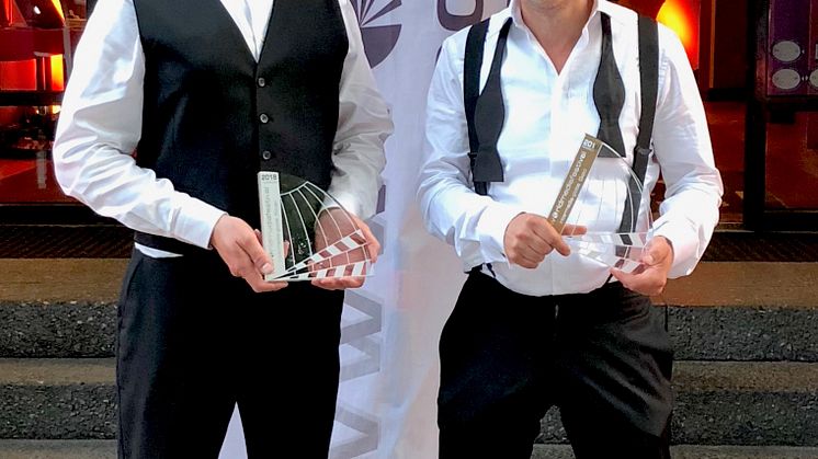 Både guld och silver fick Uppsalafilmarna Andreas Norin och Sverker Johansson ta emot vid World Media Festival i Hamburg.