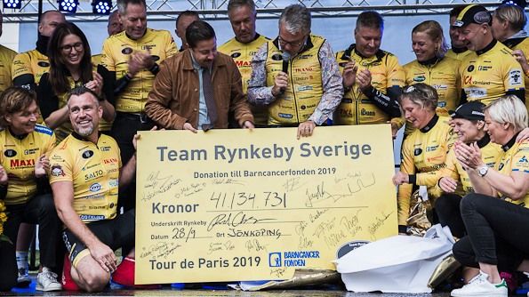 41,1 miljoner kronor samlades in till förmån för kampen mot barncancer.