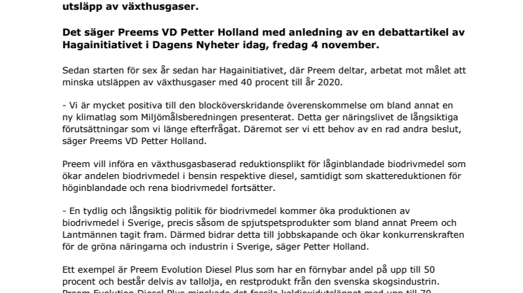 Ny klimatlag ger bra förutsättningar - men fler åtgärder behövs för nästa steg 