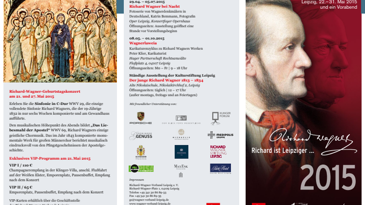 Programmflyer Richard-Wagner-Festtage 2015