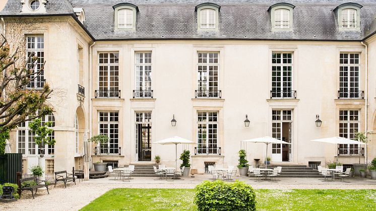 På bilden: fasaden Svenska insitutets fastighet i Paris Fotograf: Julien Bourgeois 
