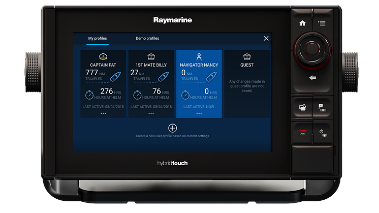 High res image - Raymarine - eS9 with LH3 triple users profile