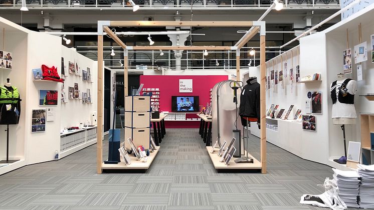 The Northumbria University stand at this year's New Designers exhibition