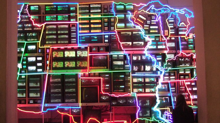 Electronic Superhighway exhibited in American Art Museum in 2011, from Libjb/Wikimedia Commons