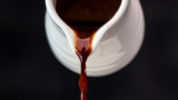 ​Coffee syrup on leftover coffee