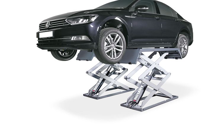 Rotartylyft med Volkswagen Passat