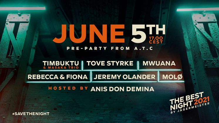 The Best Night by Jägermeister - Livesänds från Stockholm Under Stjärnorna den 5 juni 2021