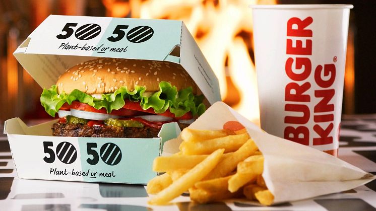 INGO och Burger King vinner ​Guldägg​ för kampanjen 50/50 plant-based ​or​ meat
