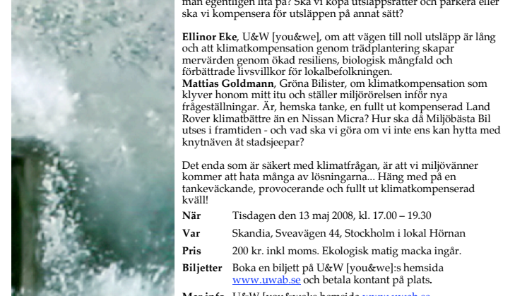 Klimatsalong: Parkera utsläppsrätter eller plantera träd...