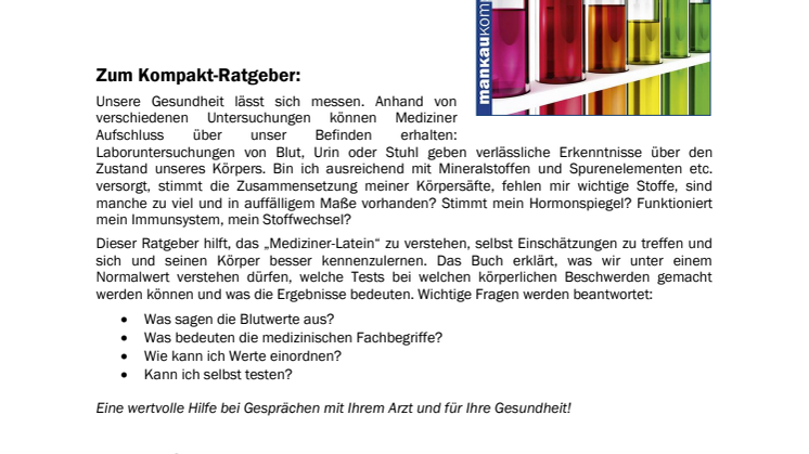 Waschzettel "Laborwerte verstehen"