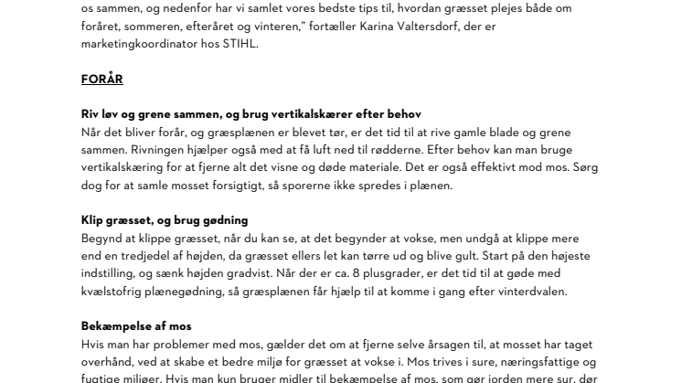 Kvarterets grønneste græsplæne – hele året rundt