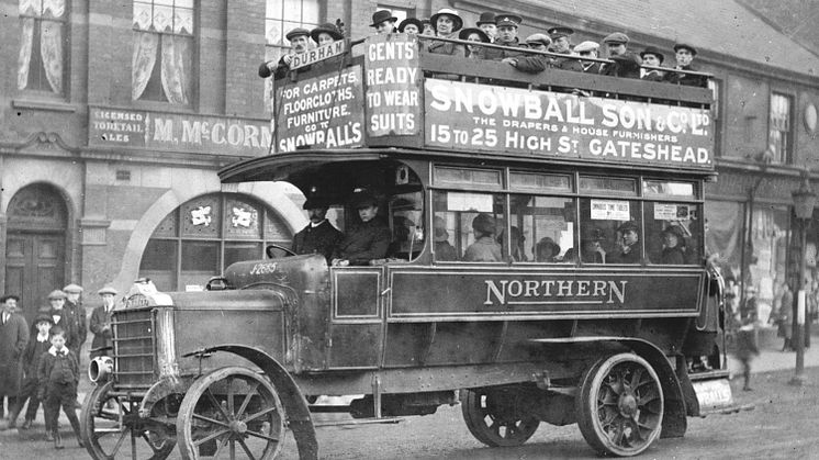 A Northern double decker from way back when.