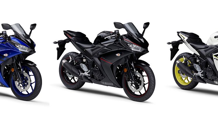 「YZF-R3 ABS」「YZF-R25 ABS」「YZF-R25」