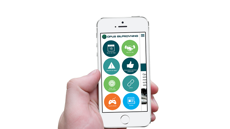 Ladda ner gratis-appen Opus Bilprovning! Finns nu på App Store och på Google Play!
