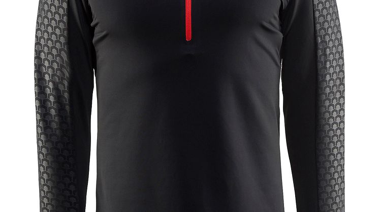 Lager två är ett värmande lager. Facile embossed halfzip för herr - finns i fler färgställningar.