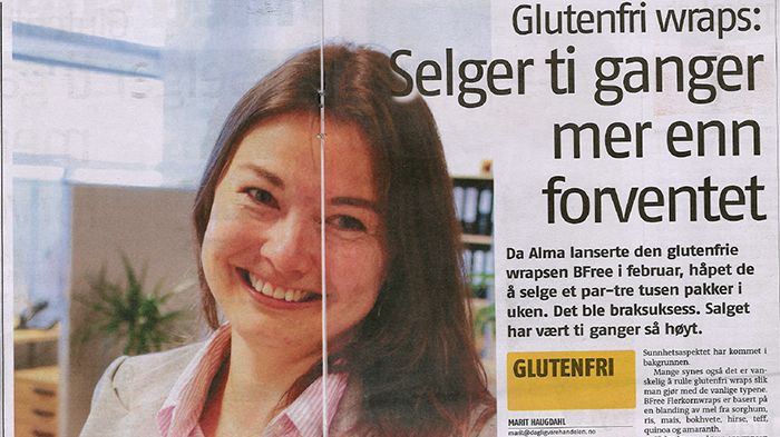 Glutenfri flerkornwrap gjør suksess
