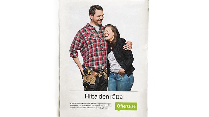 Offerta lanserar nytt reklamkoncept som för tankarna till dejting