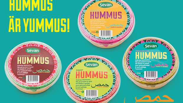 Sevan lanserar kyld Hummus i fyra smaker