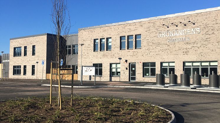 Grönängens förskola är helt nybyggd och öppnar i början av sommaren. Foto: Hässleholms kommun
