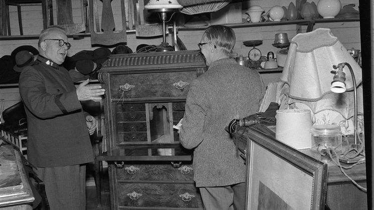 I butiken kommer det finnas en liten miniutställning med bilder från butikens historia. 