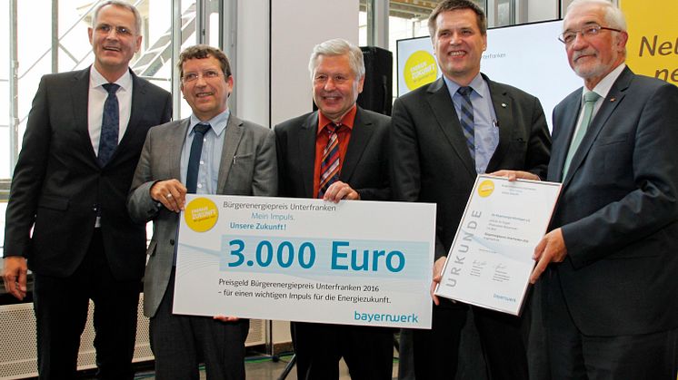 Bürgerenergiepreis Unterfranken 2016 verliehen 