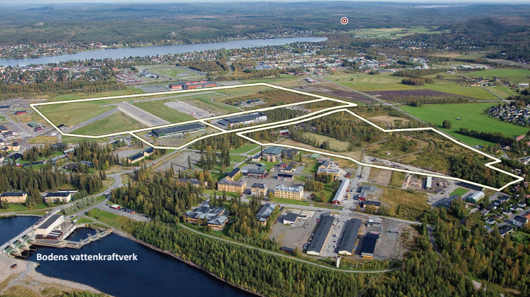 Bodens datacenter områden