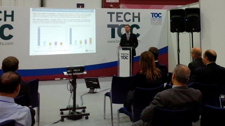 Cavotec showcases shore power at TOC Middle East