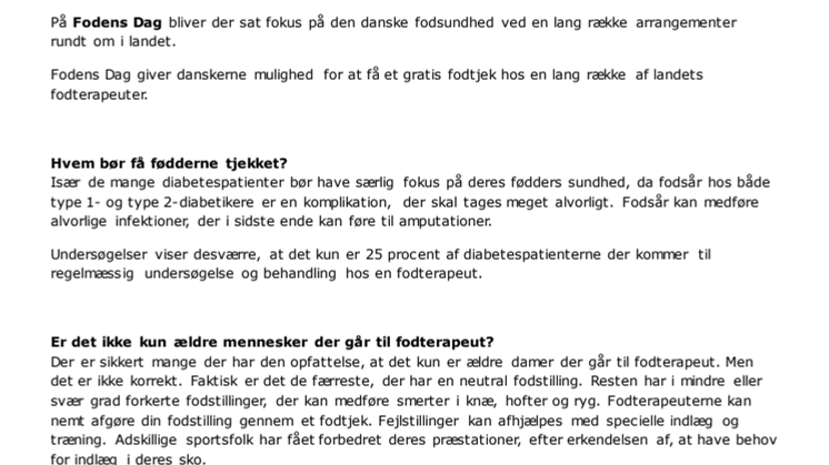 Fodens Dag: Vi træner og bruger vores fødder som aldrig før, men er de nu også parate til at klare alle strabadserne?