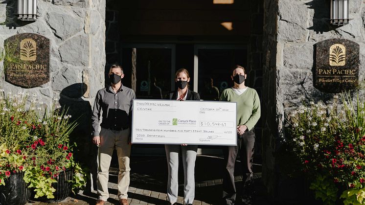 Pan Pacific Whistler commemorates 10-year partnership with Canuck Place Children's Hospice