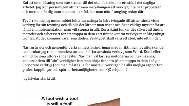 SET #2 (Stockholm Exploratory Testing): 9-dec 2013
