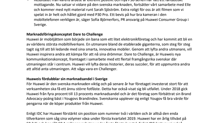 Huawei fortsätter sin hårdsatsning på Sverige