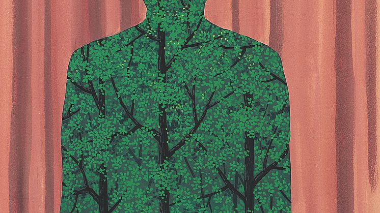 René Magritte, L'homme et la forêt © Bildupphovsrätt, Stockholm 2022