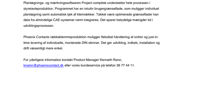 Innovationer til styretavleproduktion