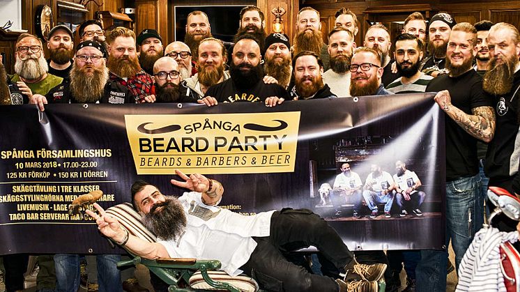 Spånga Beard Party arrangeras för tredje året i rad av Georges Klipp och Beardshop.se