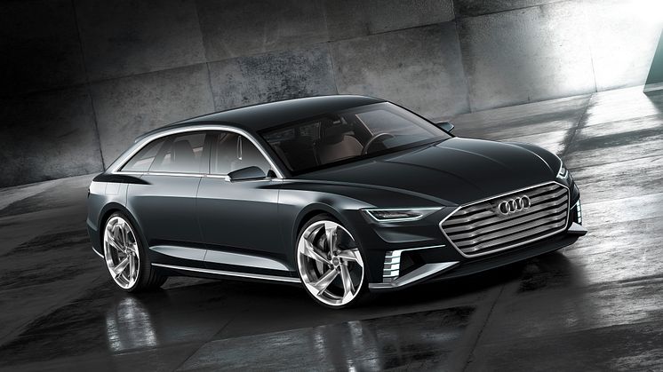 Audi prologue Avant from above front right side
