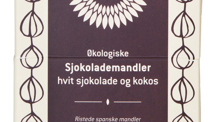 Helios mandler med hvit sjokolade og kokos økologisk